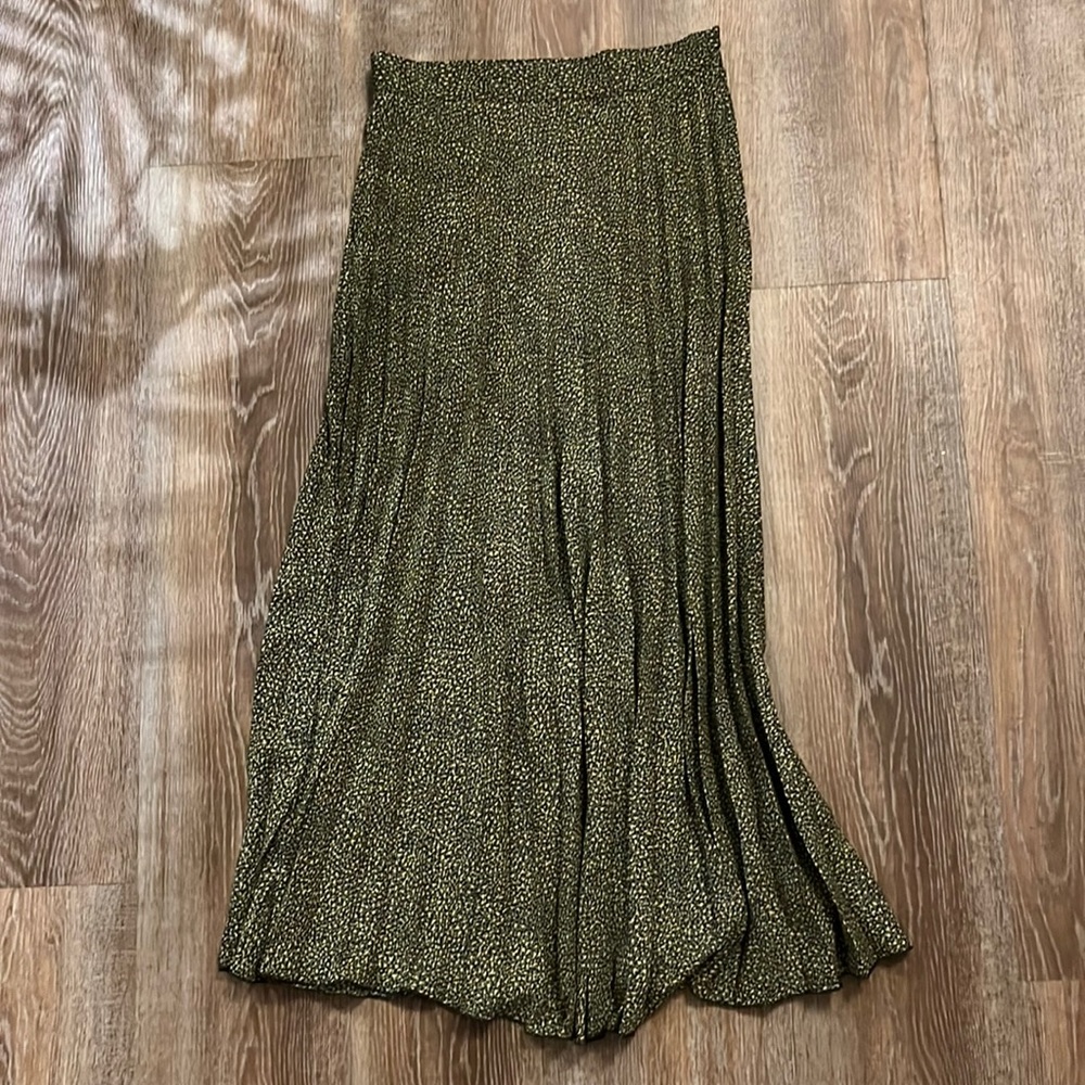 Zara pleated midi skirt